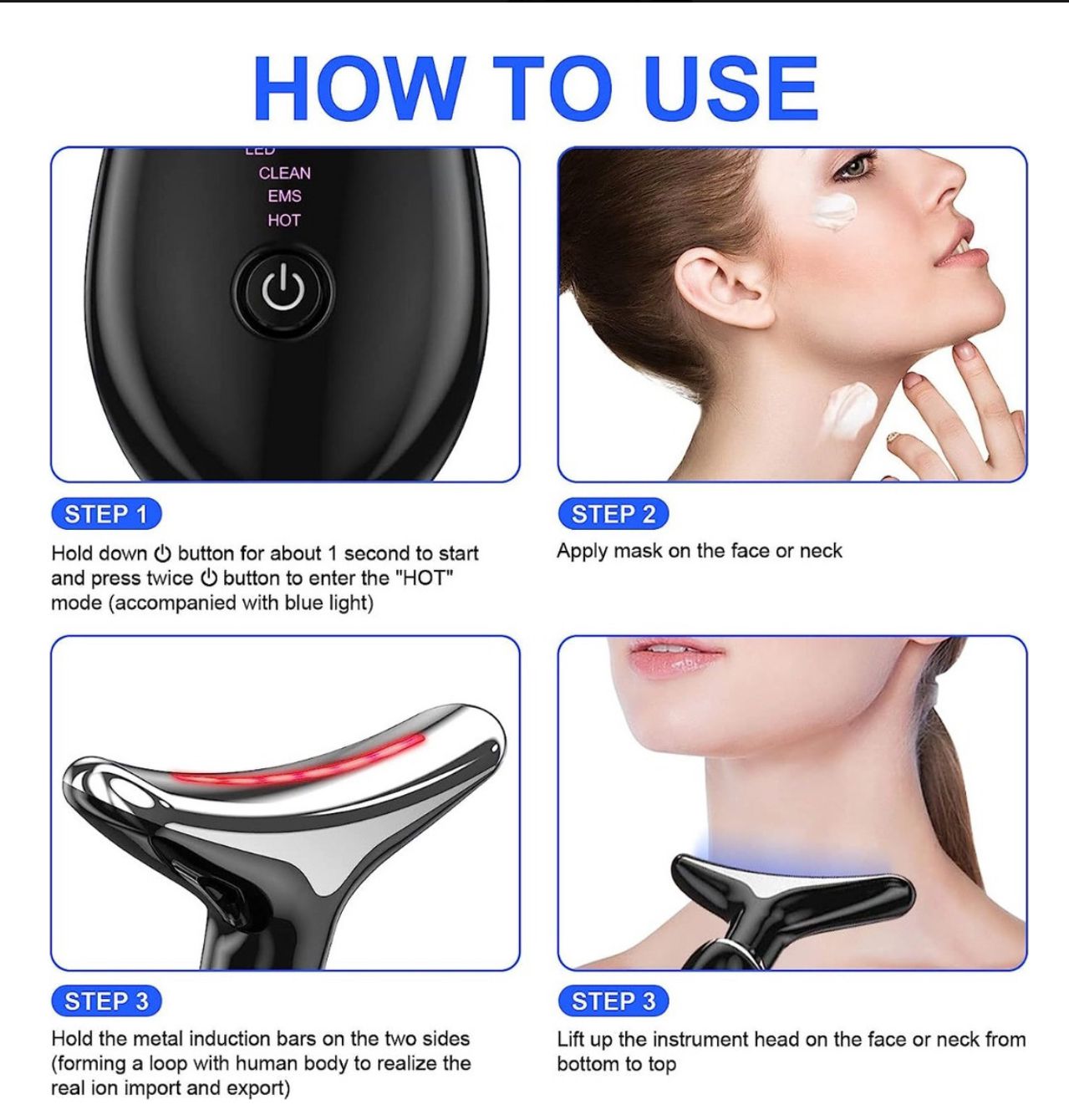 Miniatura 2 de MASAGEADOR FACIAL,REDUCTOR  DE ARRUGAS